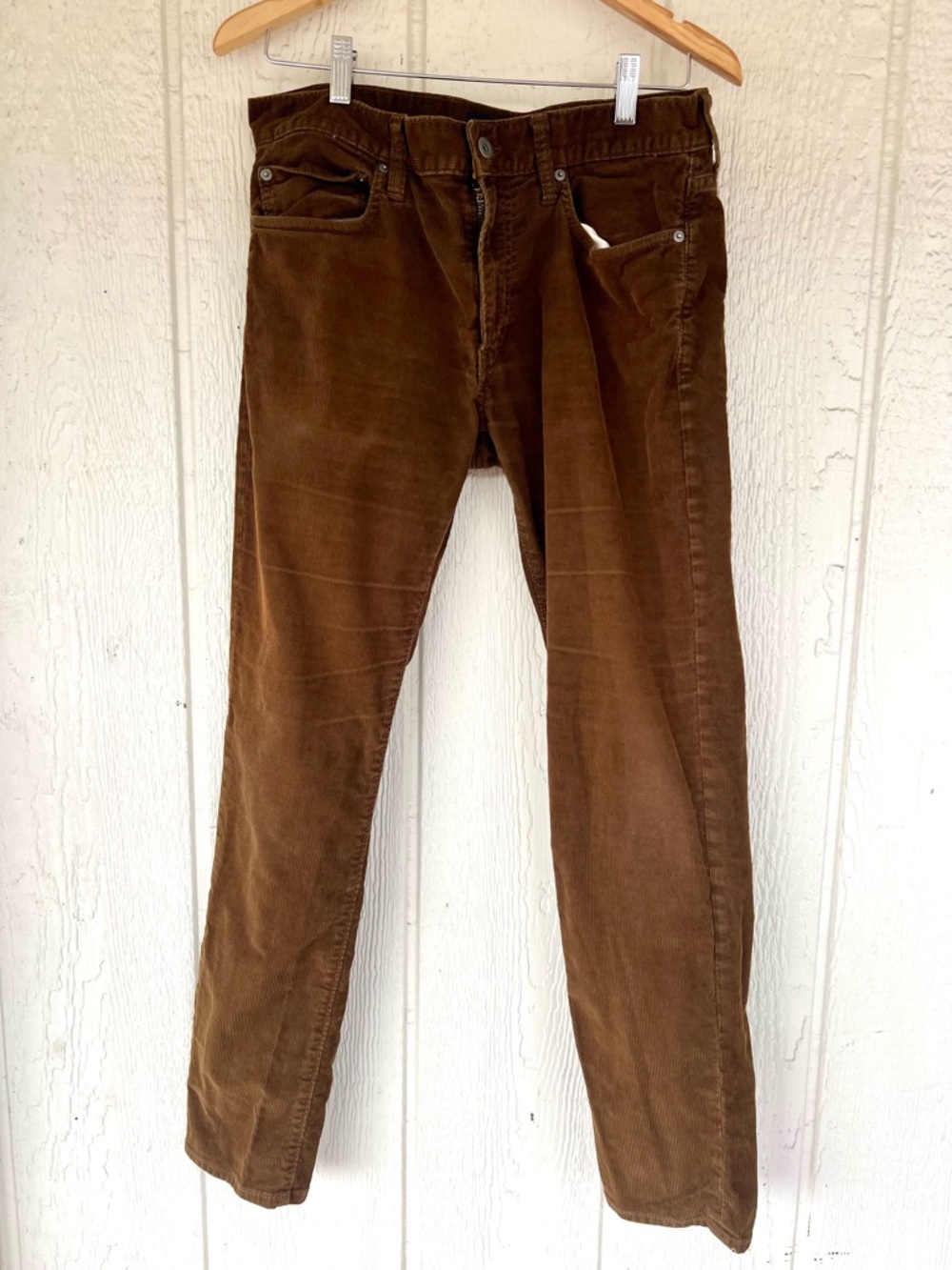 J.Crew Brown Corduroy Pants 32x30 | Men’s Slim Straight Fall Vintage Style
